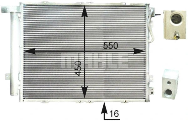 Condenser, air conditioning (AC 429 000P)