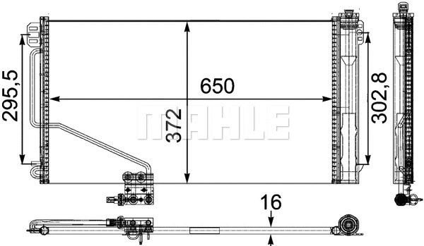 Condenser, air conditioning (AC 449 000P)