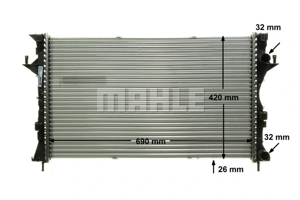 Radiator, engine cooling