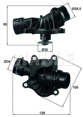 Thermostat, coolant (TI 234 88)