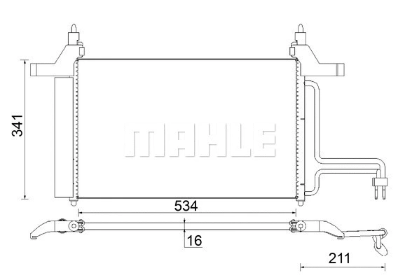 Condenser, air conditioning (AC 790 000S)