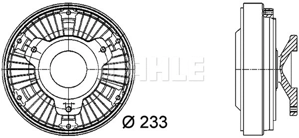 Clutch, radiator fan