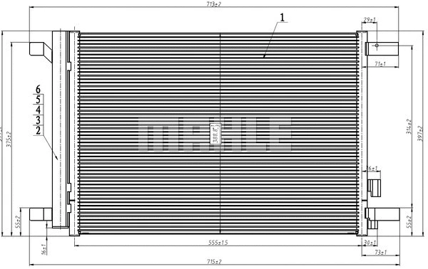 Condenser, air conditioning (AC 272 000S)