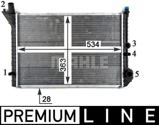 Radiator, engine cooling