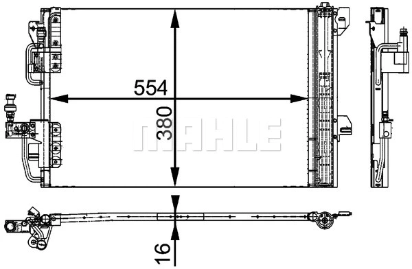 Condenser, air conditioning (AC 665 000P)