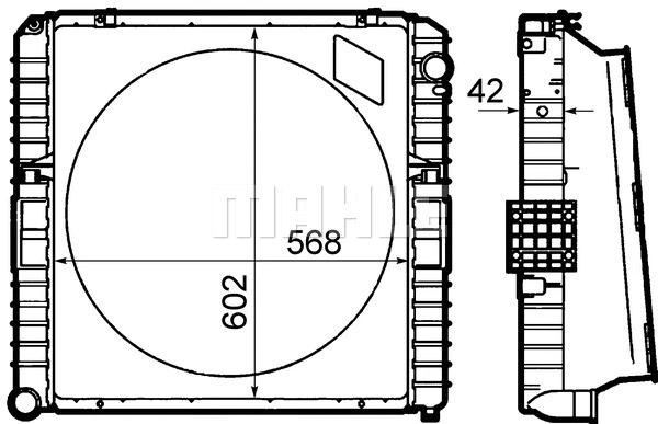 Radiator, engine cooling (CR 1914 000P)
