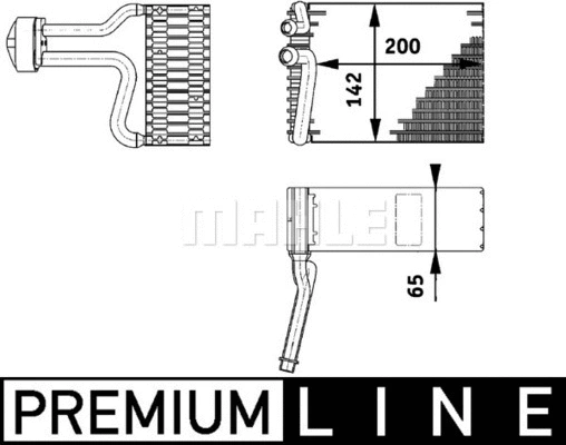 Evaporator, air conditioning