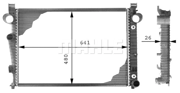 Radiator, engine cooling