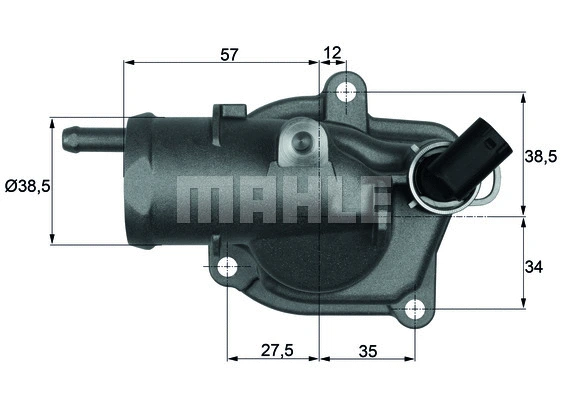 Thermostat, coolant (TI 31 87)