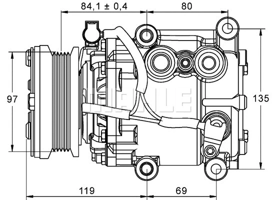 Compressor, air conditioning (ACP 106 000P)