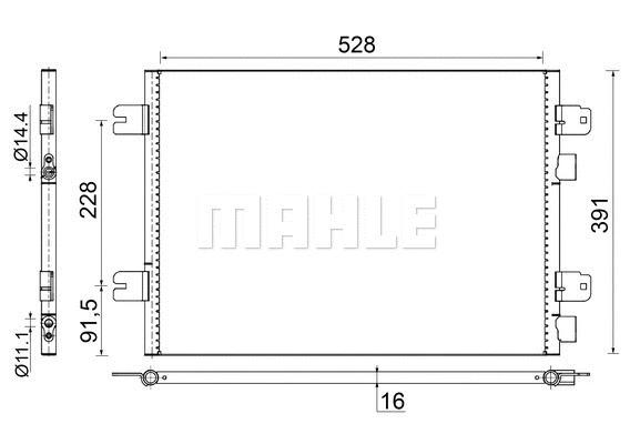 Condenser, air conditioning (AC 691 000S)