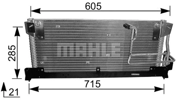 Condenser, air conditioning (AC 214 000S)