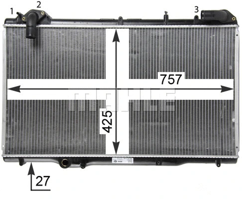 Radiator, engine cooling