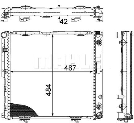 Radiator, engine cooling