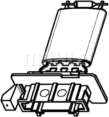 Resistor, interior blower