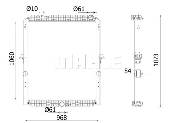 Radiator, engine cooling (CR 2219 000S)
