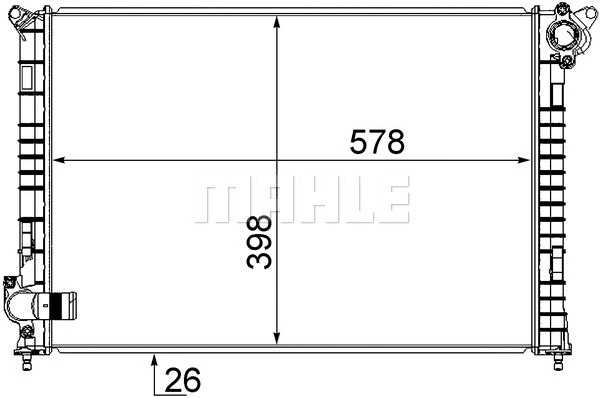 Radiator, engine cooling