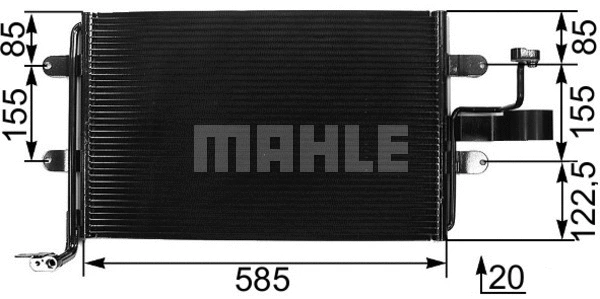 Condenser, air conditioning (AC 326 000S)