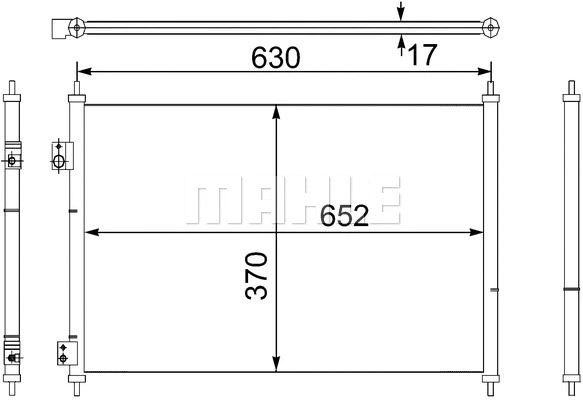 Condenser, air conditioning (AC 755 000S)
