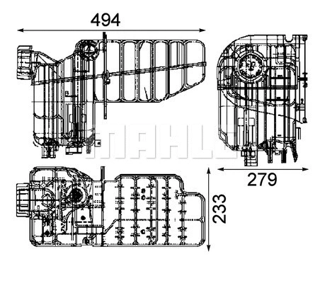 Expansion Tank, coolant (CRT 53 000S)