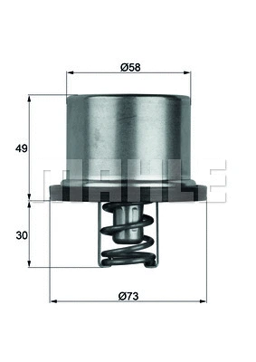 Thermostat, coolant (THD 1 71)