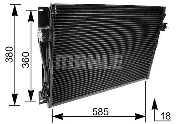 Condenser, air conditioning (AC 173 000P)