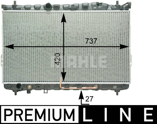 Radiator, engine cooling