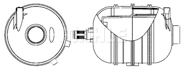 Expansion Tank, coolant (CRT 10 000S)