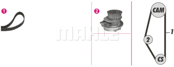 Water Pump & Timing Belt Kit (CPK 17 000P)