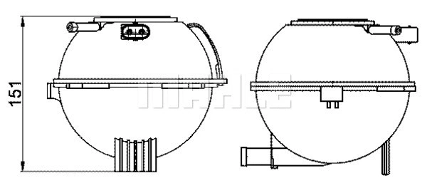 Expansion Tank, coolant (CRT 22 000S)