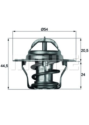 Thermostat, coolant (TX 4 83D)
