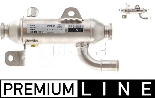 Cooler, exhaust gas recirculation