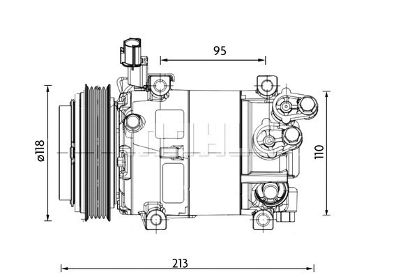 Compressor, air conditioning (ACP 1468 000P)