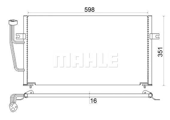 Condenser, air conditioning (AC 193 000S)