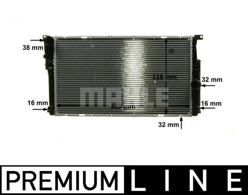 Radiator, engine cooling