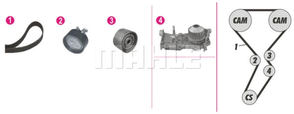 Water Pump & Timing Belt Kit (CPK 116 000P)