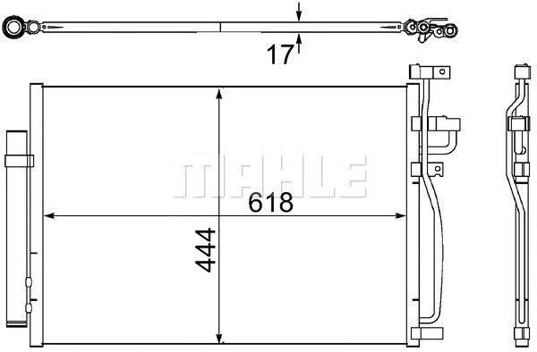 Condenser, air conditioning (AC 489 000S)