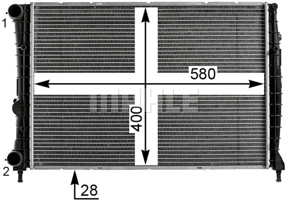 Radiator, engine cooling