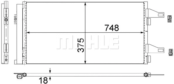 Condenser, air conditioning (AC 363 000S)