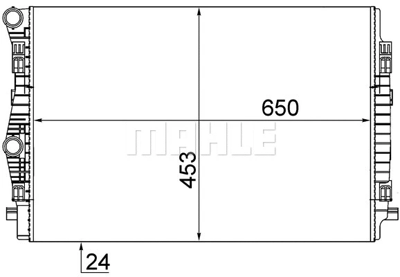 Radiator, engine cooling (CR 2055 001S)