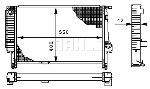 Radiator, engine cooling
