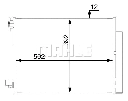 Condenser, air conditioning (AC 73 000S)