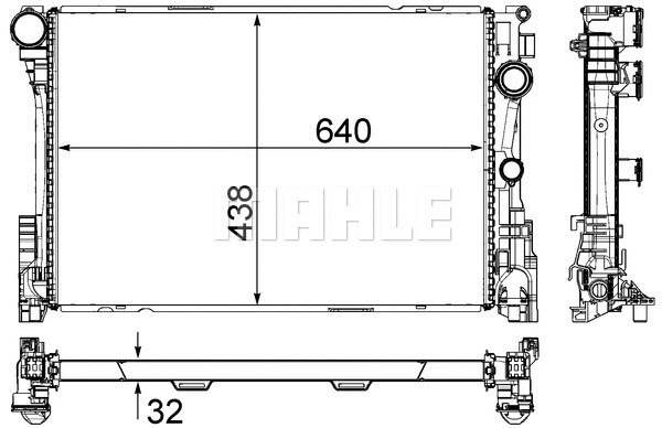 Radiator, engine cooling
