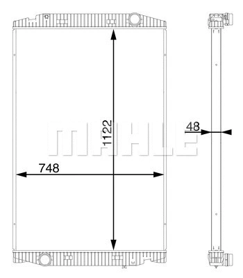 Radiator, engine cooling (CR 112 000S)