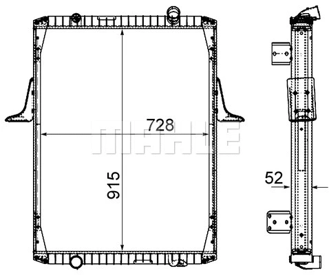 Radiator, engine cooling (CR 2090 000P)