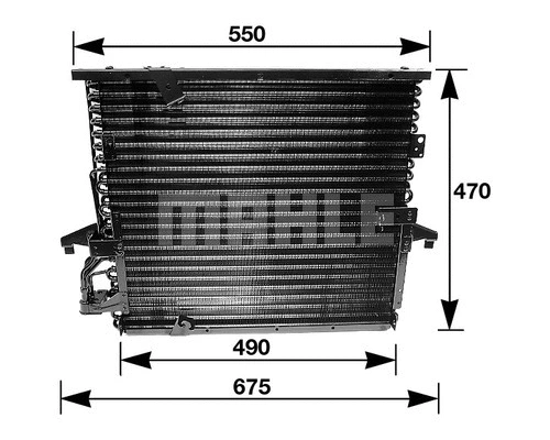 Condenser, air conditioning (AC 147 000S)