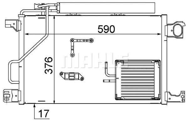 Condenser, air conditioning (AC 661 000S)