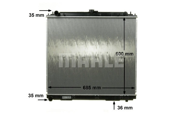 Radiator, engine cooling