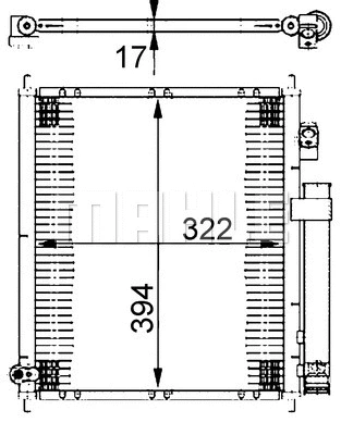 Condenser, air conditioning (AC 387 000S)