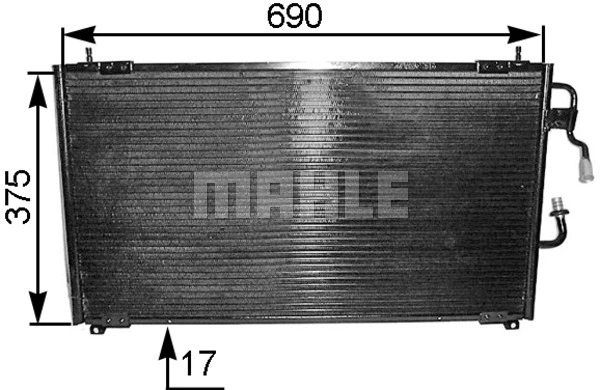 Condenser, air conditioning (AC 175 000S)